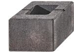 Kann Lindeza-Mauer Halbstein 20 cm x 20 cm x 15 cm Vulkananthrazit