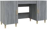 vidaXL Schreibtisch Grau Sonoma 140x50x75 cm Holzwerkstoff 817550