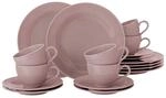 Seltmann Weiden Beat Coor Glaze Kaffeeservice 18-teilig Altrosa