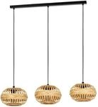 Eglo Pendelleuchte Amsfield 1 Schwarz 110 cm x 26 cm x 96 cm 3-flammig