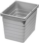 Ninka Eins2vier Abfallsammler M&uuml;lleimer 17L 310 x 306 x 230 mm Alugrau 5060
