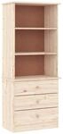vidaXL B&uuml;cherregal mit Schubladen ALTA 60x35x142 cm Massivholz Kiefer 353951
