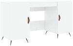vidaXL Schreibtisch Hochglanz-Wei&szlig; 140x50x75 cm Holzwerkstoff 829518