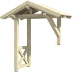 Skan Holz Haust&uuml;r-Vordach Siegen 3 Natur 247 cm x 116 cm