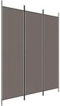 vidaXL 3 Tlg Paravent Anthrazit 150x220 cm Stoff 350196