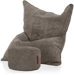 Green Bean Sitzpouf 2er Set Cordoba + Pouf 140 x 180 x 25 cm Cord Waschbarer Bezug