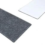 DuneDesign 2 Bierbank Polster aus Filz 220 x 25 cm in Anthrazit und Wei&szlig;