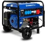 EBERTH 5500 W Stromerzeuger Fahrwerk E-Start 13 PS Benzinmotor 4-Takt 3-Phasen