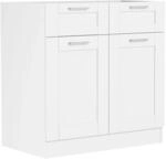 VCM K&uuml;chenm&ouml;bel Unterschrank Colura Wei&szlig;