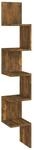 vidaXL Wand-Eckregal R&auml;uchereiche 20x20x127,5 cm Holzwerkstoff 815210
