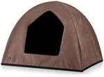 Knuffelwuff Hundeh&ouml;hle Yucatan Velours M-L 90 x 70 x 70cm Braun