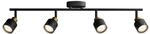 Philips Spot Niall 4-Flammig 5 W GU10 Schwarz-Gold