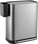 Svita MLT2X30 M&uuml;lleimer Treteimer 60l 2 F&auml;cher Mit Deckel Silber