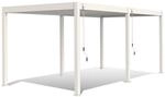 Weide Deluxe Aluminium Pavillon 3 x 6 M Wei&szlig; Pergola Freistehend