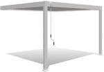 Weide Deluxe Aluminium Pavillon 3 x 4 M Wei&szlig; Wand Pergola