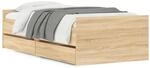 vidaXL Bettgestell mit Schubladen Sonoma-Eiche 90x190 cm Modell 11939147