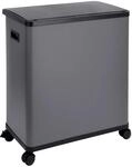 Svita SR2X30 Sensorm&uuml;lleimer Abfalleimer 2fach 60l Inklusive Inneneimer R&auml;der Grau