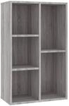 vidaXL B&uuml;cherregal/Sideboard Grau Sonoma 50x25x80 cm Holzwerkstoff
