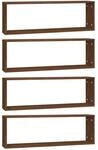 vidaXL Wandregale 4 Stk Braun Eichen-Optik 80x15x26,5cm Holzwerkstoff 815922