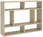 vidaXL Wandregal Sonoma-Eiche 75x16x55 cm Holzwerkstoff 803005