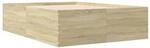 vidaXL Bettgestell Sonoma-Eiche 120x200 cm Holzwerkstoff 3280932