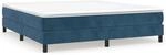 vidaXL Boxspringbett Dunkelblau 160x200 cm Samt1347437