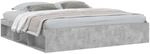 vidaXL Bettgestell Betongrau 200x200 cm1909762