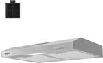 CIARRA Unterbauhaube 60 cm 220 m&sup3;/h A+ 3 Stufen Edelstahl VM6903DS