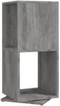 vidaXL Drehregal Betongrau 34,5x34,5x147,5 cm Holzwerkstoff