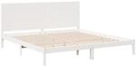 vidaXL Massivholzbett Extra Lang ohne Matratze Wei&szlig; 180x220 cm 3309318