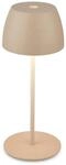 Brilo LED-Akku-Tischleuchte Serina Mini Beige 20 cm x &Oslash; 8 cm