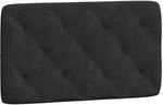 vidaXL Kopfteil-Kissen Schwarz 90 cm Samt 374710