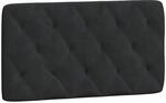 vidaXL Kopfteil-Kissen Schwarz 100 cm Samt 374716