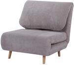 HOMCOM 2-in-1 Schlafsofa Verstellbar im Cord-Optik 82 x 89 x 83 cm