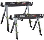 TRUTZHOLM 2x S&auml;gebock Deluxe 9Fach H&ouml;henverstellbar Stahl Bis 1300 kg