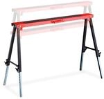 Relaxdays Arbeitsbock Stahl Rot 12-fach H&ouml;henverstellbar 91,5 cm x 106 cm x 50 cm 5