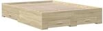 vidaXL Bettgestell mit Schubladen Sonoma-Eiche 140x190cm Holzwerkstoff 3280400