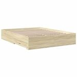 vidaXL Bettgestell mit Schubladen Sonoma-Eiche 160x200cm Holzwerkstoff 3280372