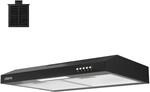 CIARRA Unterbauhaube 60 cm 220 m&sup3;/h A+ 3 Stufen Um/Abluft VM6903DB
