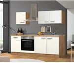 Flex-Well Exclusiv K&uuml;chenzeile Vintea 210 cm Magnolia - Lancelot Oak