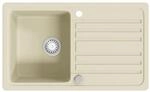 vidaXL Granitsp&uuml;le Einzelbecken Beige 144849
