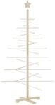 vidaXL Weihnachtsbaum Holz Zum Schm&uuml;cken 150 cm Massivholz Kiefer