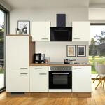 Flex-Well Exclusiv K&uuml;chenzeile Vintea 220 cm Magnolia Matt - Lancelot Oak