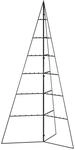 vidaXL Metall-Weihnachtsbaum f&uuml;r Dekorationen Schwarz 140 cm