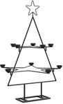 vidaXL Metall-Weihnachtsbaum zum Dekorieren Schwarz 75 cm 4018962
