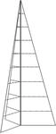 vidaXL Metall-Weihnachtsbaum zum Dekorieren Schwarz 210 cm 4018960