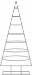 vidaXL Metall-Weihnachtsbaum f&uuml;r Dekorationen Schwarz 180 cm 4018949