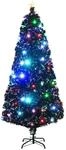 vidaXL Weihnachtsbaum mit Beleuchtung und St&auml;nder 180 cm Glasfaser 284302
