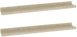 vidaXL Wandregale 2 Stk Sonoma-Eiche 60 x 9 x 3 cm 326680