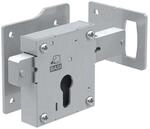 Basi - Aufschraub-Torschloss - ATS 80 - Lochung PZ -Holztore-6-Tourig-Dornma&szlig; 39mm -